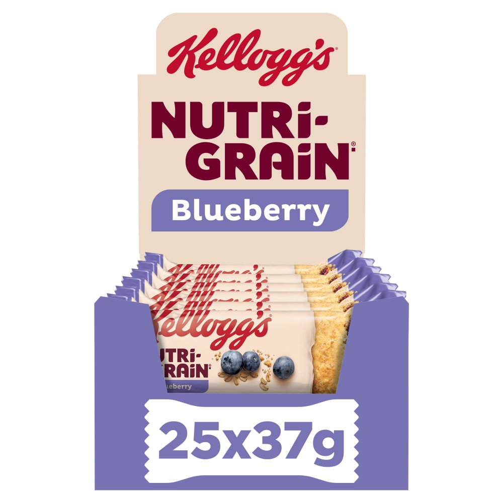 Kellogg's Nutri-grain Blueberry Snack Bar 25 x 37g