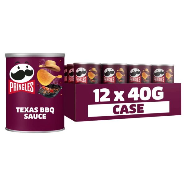 Pringles Texas BBQ Snacking Crisps 12 x 40g