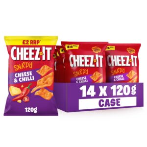 Cheez-it Cheese & Chilli Thin & Crispy Baked Snacks 14 x 120g PMP £2