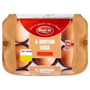 Best-in 6 British Eggs Medium