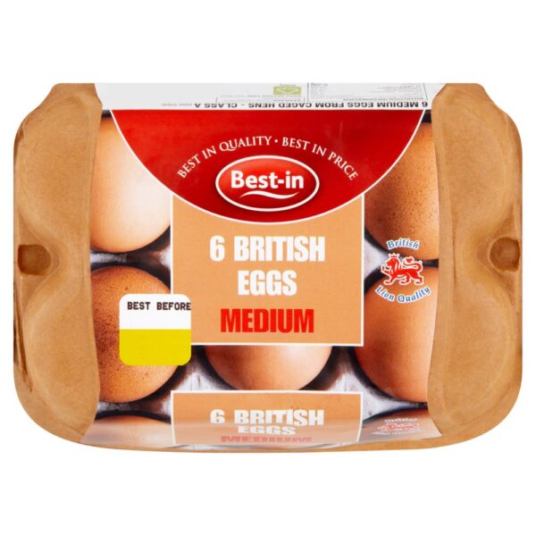 Best-in 6 British Eggs Medium