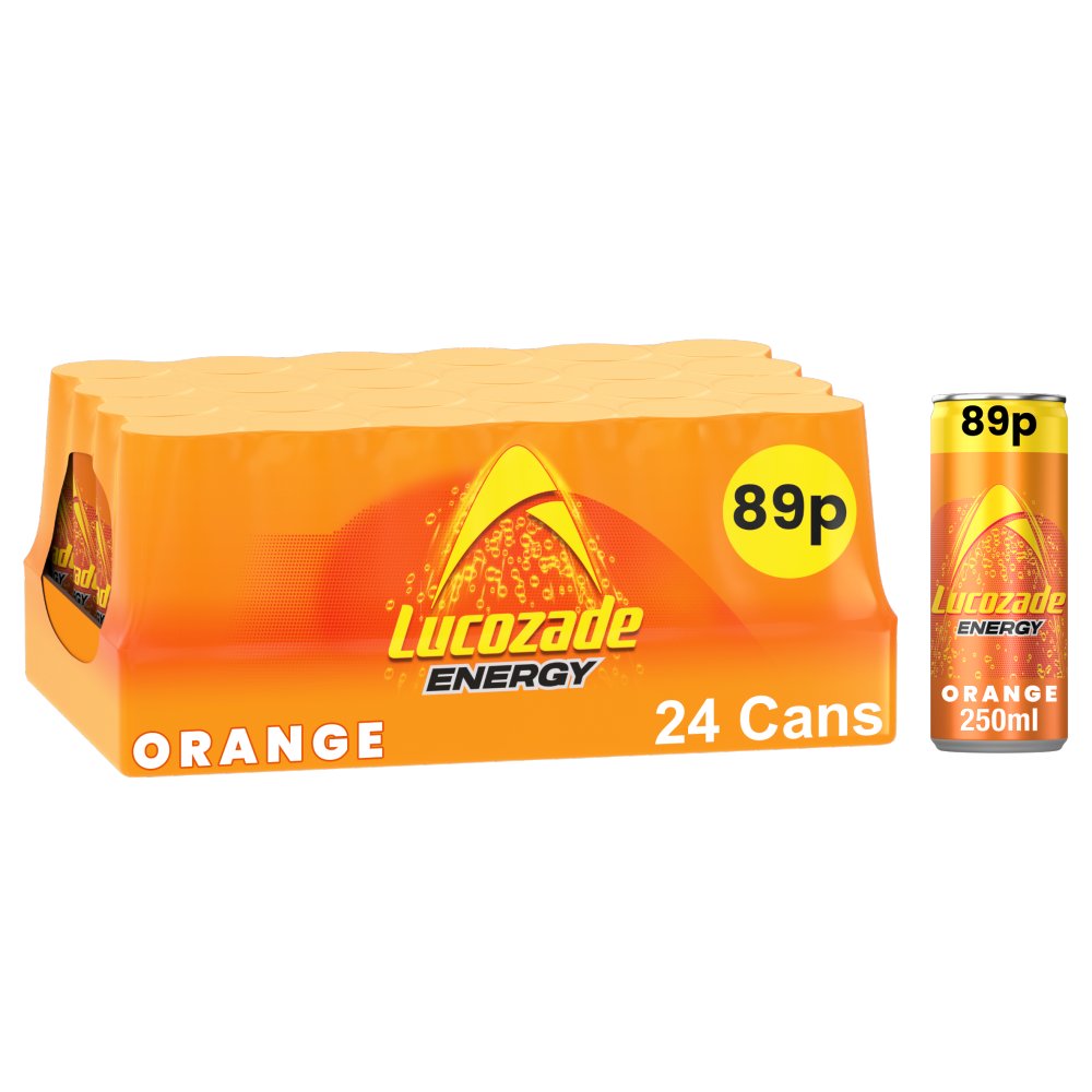 Lucozade Energy Drink Orange 250ml 89p PMP