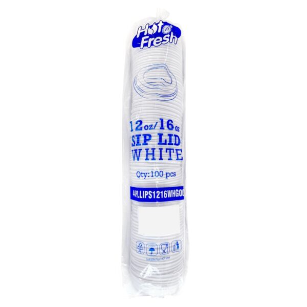 Hot & Fresh Sip Lid White