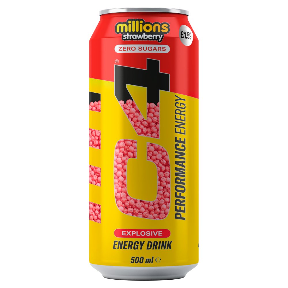 C4 Performance Energy Millions Strawberry Energy Drink 500ml