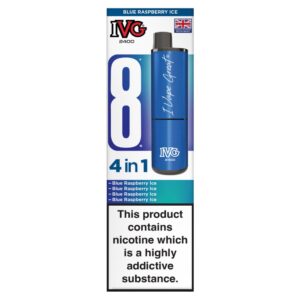 IVG 2400 Blue Raspberry Ice Rechargeable 20mg 4x2ml Pods