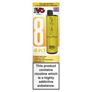 IVG 2400 Yellow Edition Rechargeable 20mg 4x2ml Pods