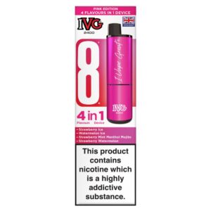 IVG 2400 Pink Edition Rechargeable 20mg 4x2ml Pods