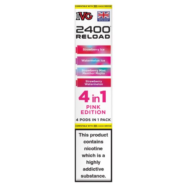 IVG 2400 Reload 4 in 1 Pink Edition