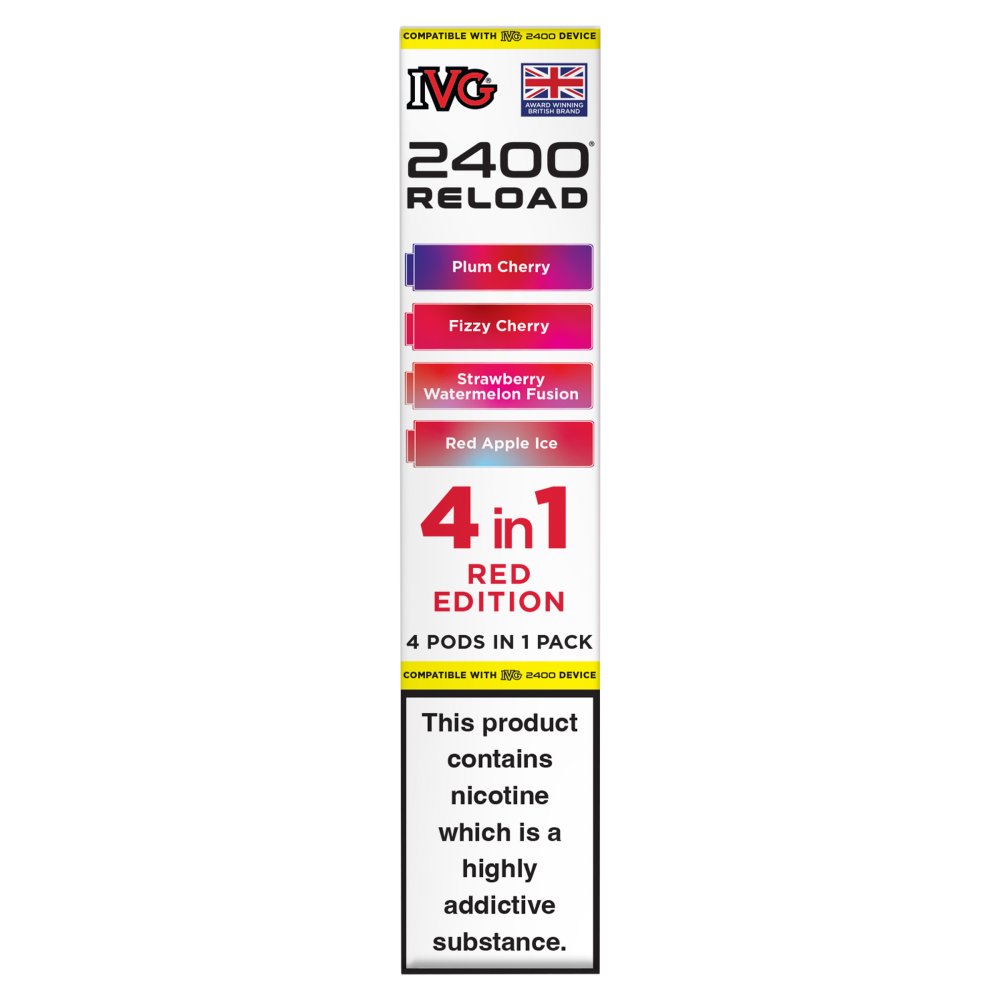 IVG 2400 Reload 4 in 1 Red Edition Pods
