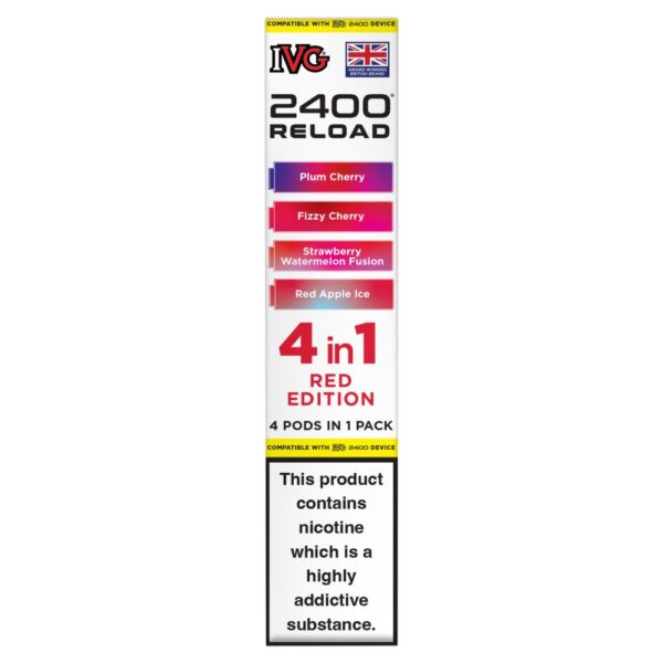 IVG 2400 Reload 4 in 1 Red Edition Pods