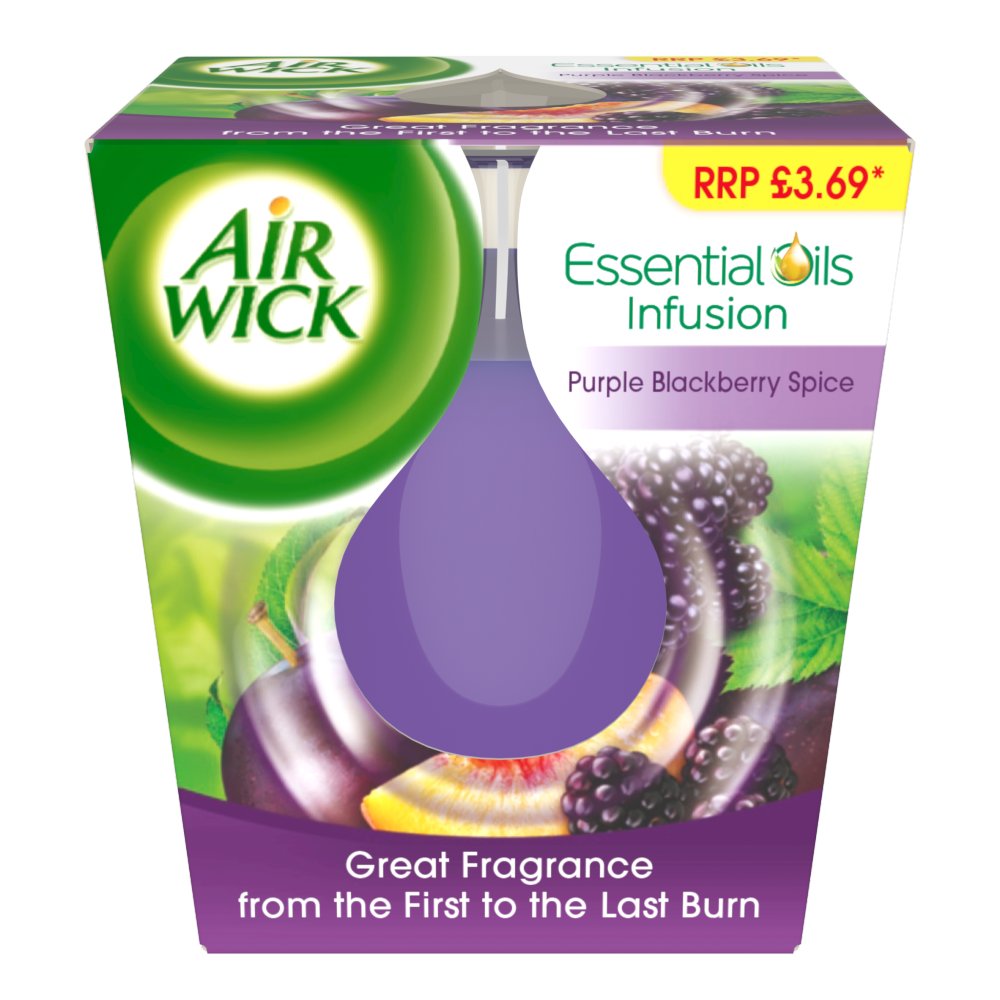 Air Wick Purple Blackberry Spice Candle 105g