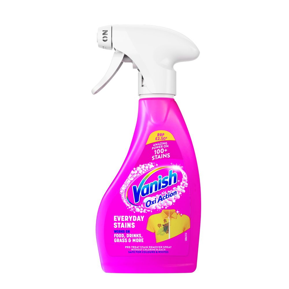 'Vanish Oxi Action Fabric Stain Remover Pre-Wash Spray 250ml