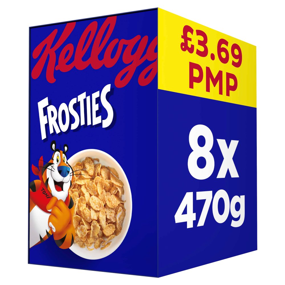 Kellogg's Frosties Breakfast Cereal 8x470g PMP £3.69