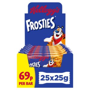 Kellogg's Frosties Cereal Snack Bar 20 x 25g PMP £0.69