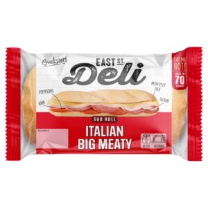 Snacksters East St. Deli Sub Roll Italian Big Meaty 168g