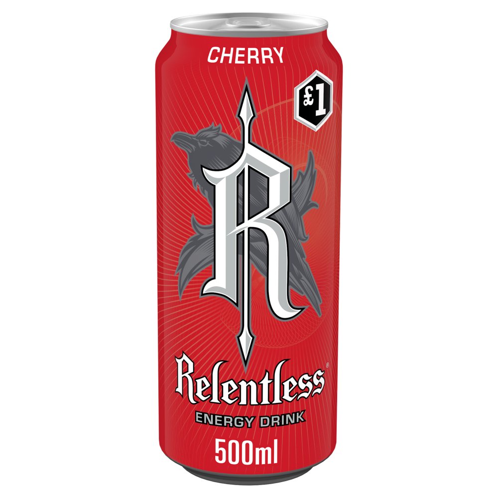 Relentless Cherry Energy Drink 500ml PM £1