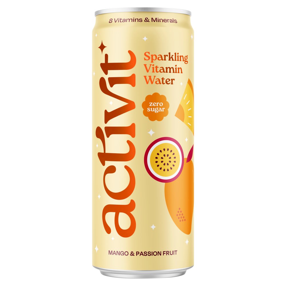 Activit Mango & Passion Fruit Sparkling Vitamin Water