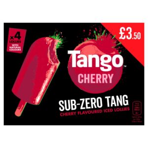 Tango Cherry Flavoured Iced Lollies 4 x 70ml (280ml)