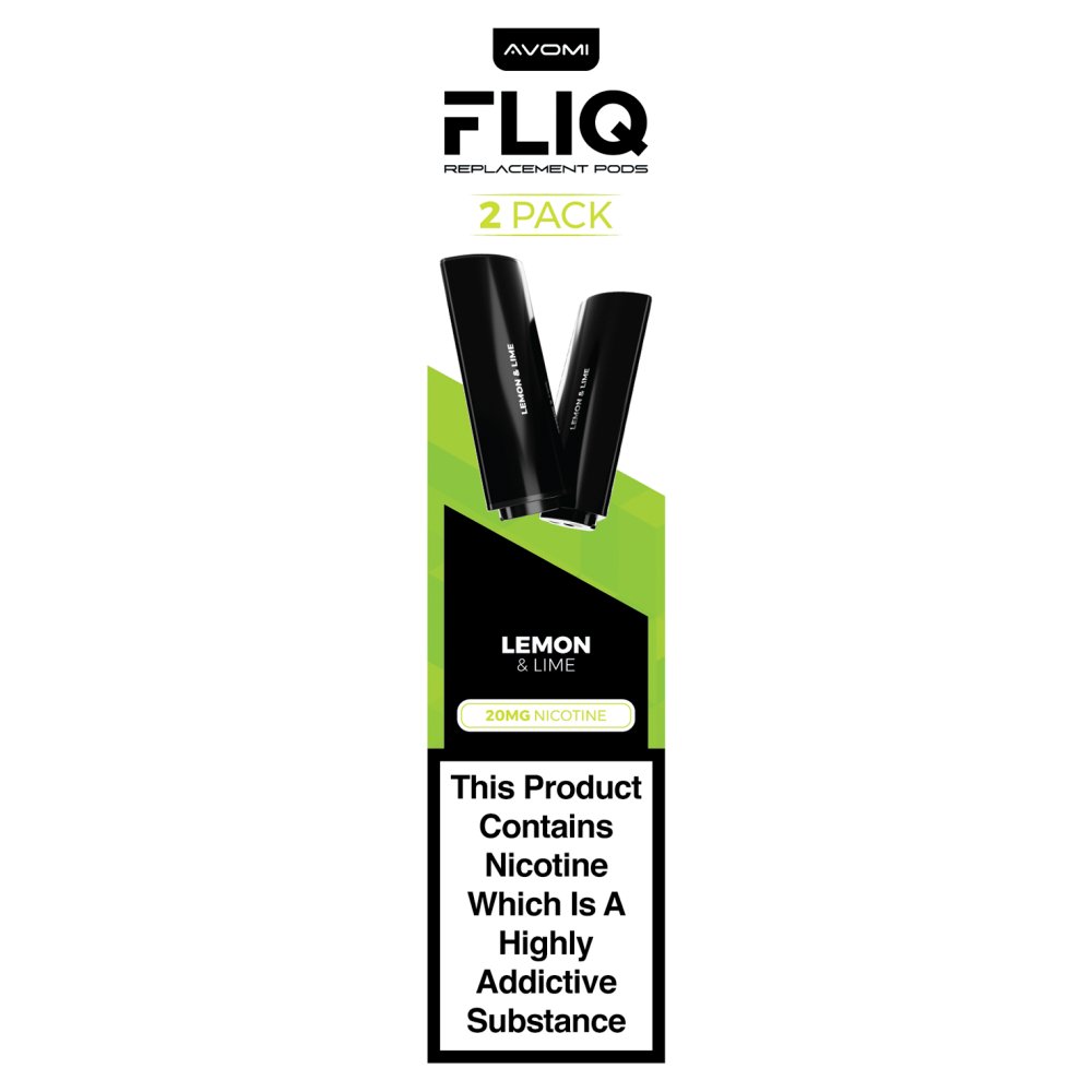 Avomi Fliq 2 Replacement Lemon & Lime Nicotine Pods 20mg