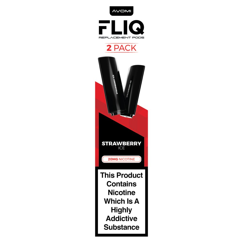 Avomi Fliq 2 Strawberry Ice Replacement Nicotine Pods