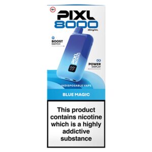 Pixl 8000 Blue Magic Indisposable Vape 20mg/ml