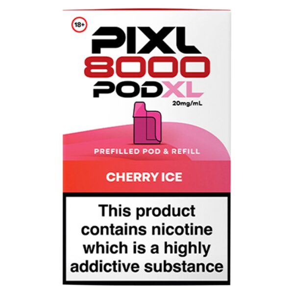 Pixl 8000 Pod XL Cherry Ice Prefilled Pod & Refill 20mg/ml
