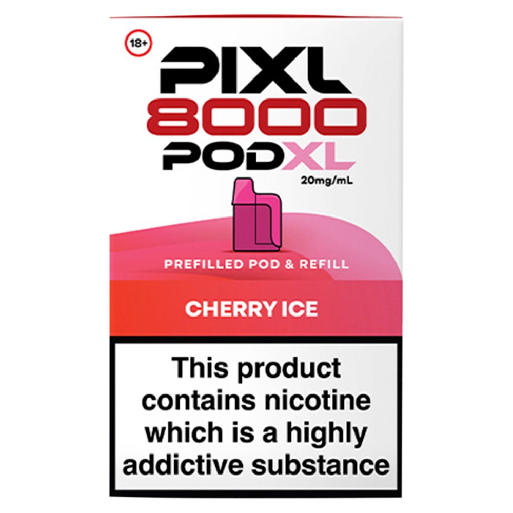 Pixl 8000 Pod XL Cherry Ice Prefilled Pod & Refill 20mg/ml