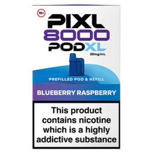 Pixl 8000 Pod XL Blueberry Raspberry Prefilled Pod & Refill 20mg/ml
