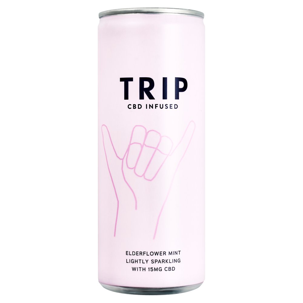TRIP Premium CBD Infused Elderflower Mint 250ml