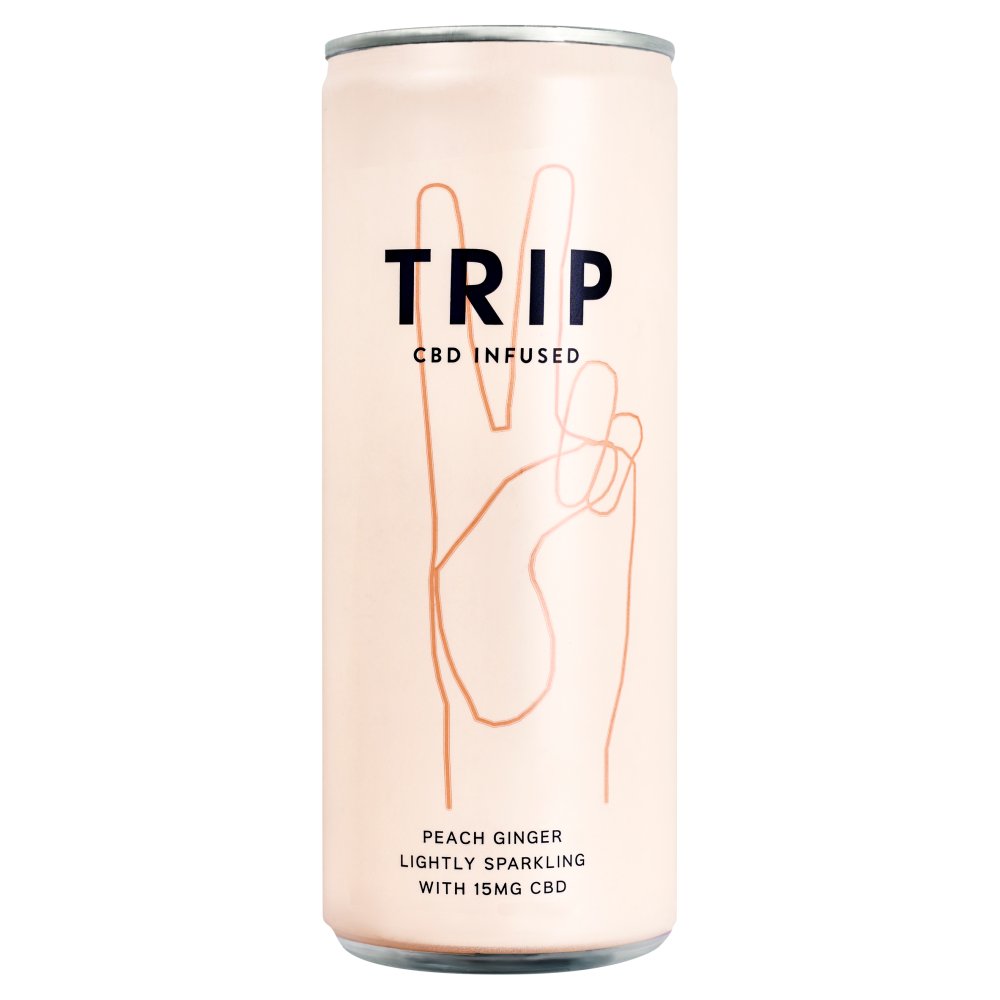 TRIP Premium CBD Infused Peach Ginger 250ml