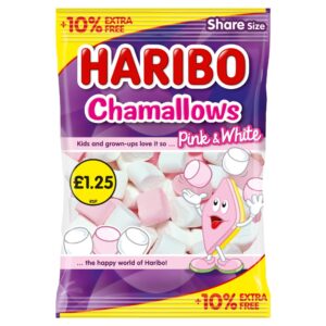 HARIBO Chamallows Pink & White Marshmallows Sharing Bag 154g