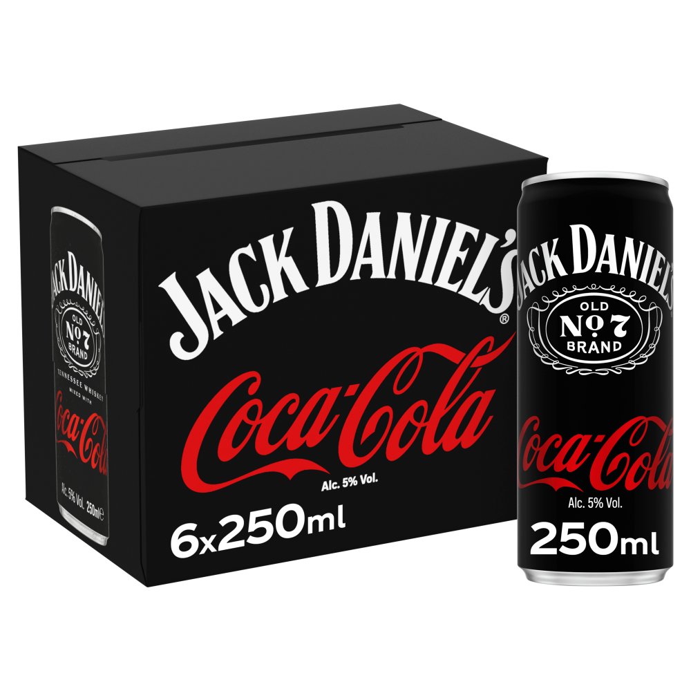 Jack Daniel's & Coca-Cola 6 x 250ml