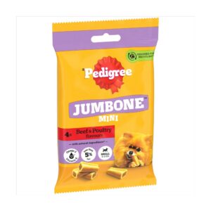 PEDIGREE JUMBONE Mini 4 Chews Small Dog Treats Beef and Poultry 4 Chews