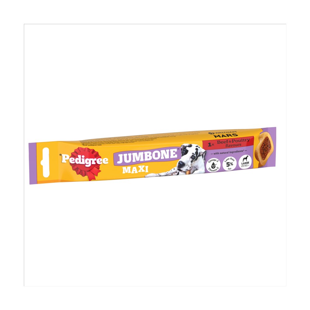 PEDIGREE® JUMBONE™ Maxi Large Dog Treat Beef and Poultry 1 Chew