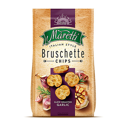 Maretti Oven Baked Bruschette Chips Slow Roasted Garlic