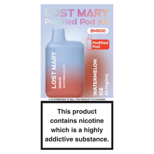 Lost Mary BM600 Watermelon Ice Prefilled Pod Kit 20mg/ml
