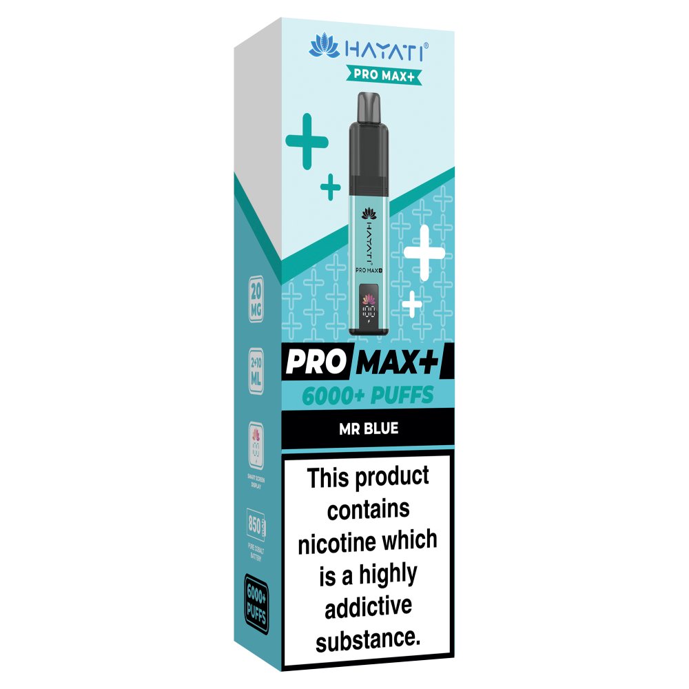 Hayati Pro Max+ 6000+ Puffs Mr Blue
