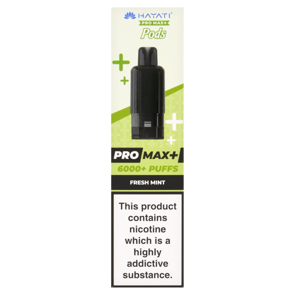 Hayati Pro Max+ 6000+ Puffs Fresh Mint Pods