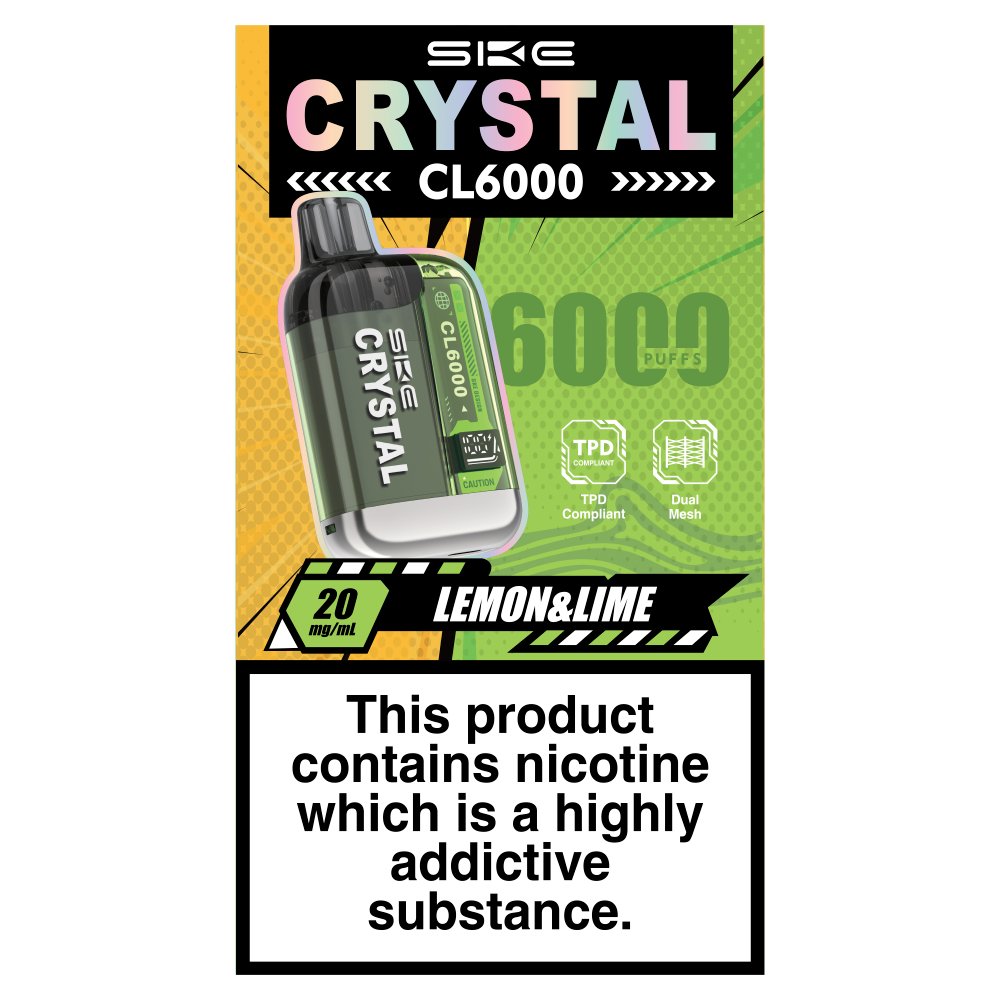 SKE Crystal CL6000 Lemon & Lime 20mg/ml