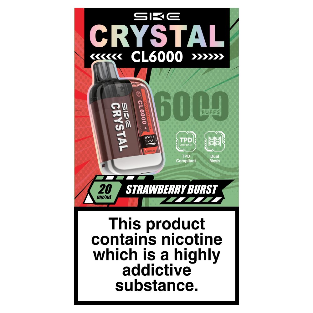 SKE Crystal CL6000 Strawberry Burst 20mg/ml