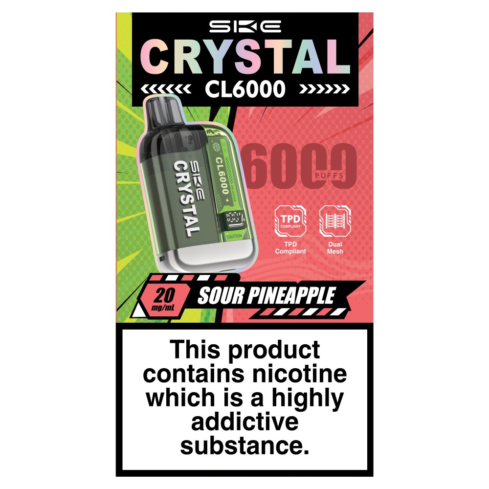 SKE Crystal CL6000 Sour Pineapple 20mg/ml