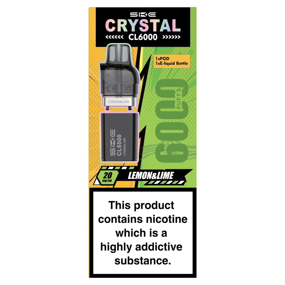 SKE Crystal CL6000 Lemon & Lime 20mg/ml