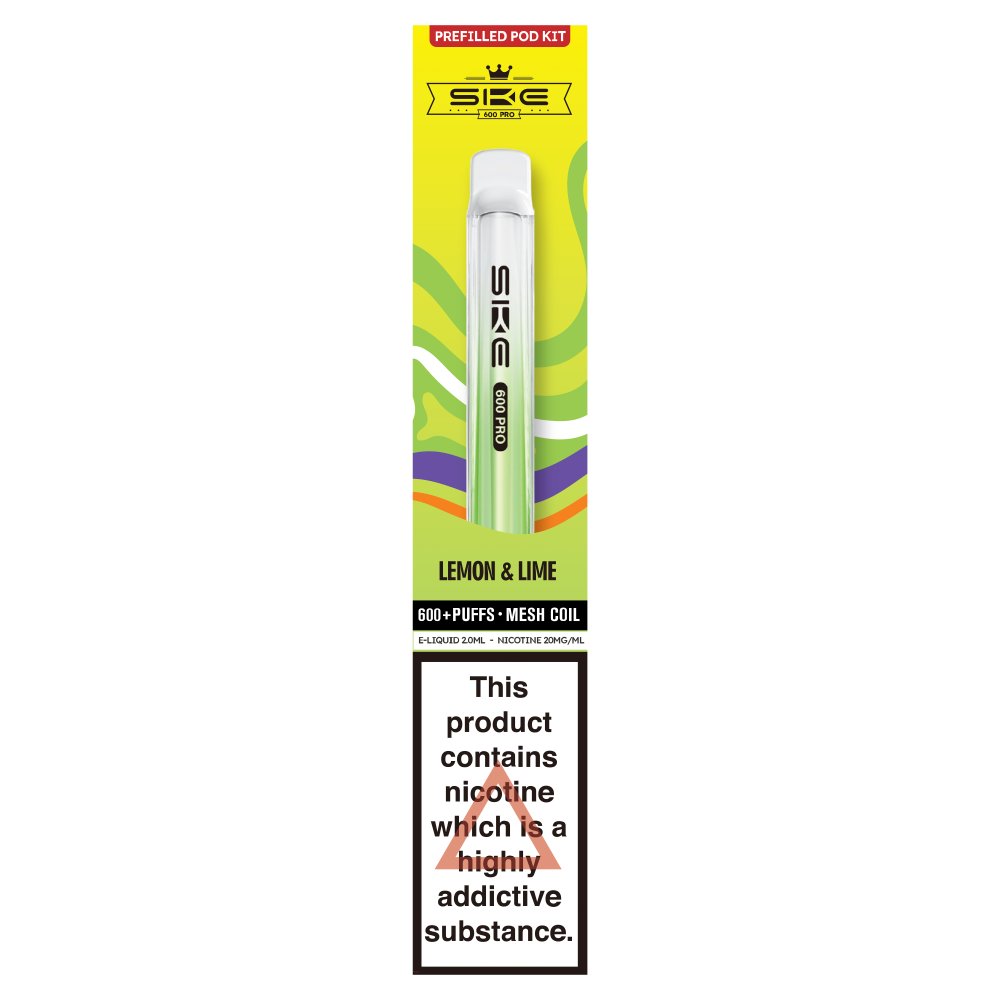 SKE 600 Pro Lemon & Lime Prefilled Pod Kit 20mg/ml