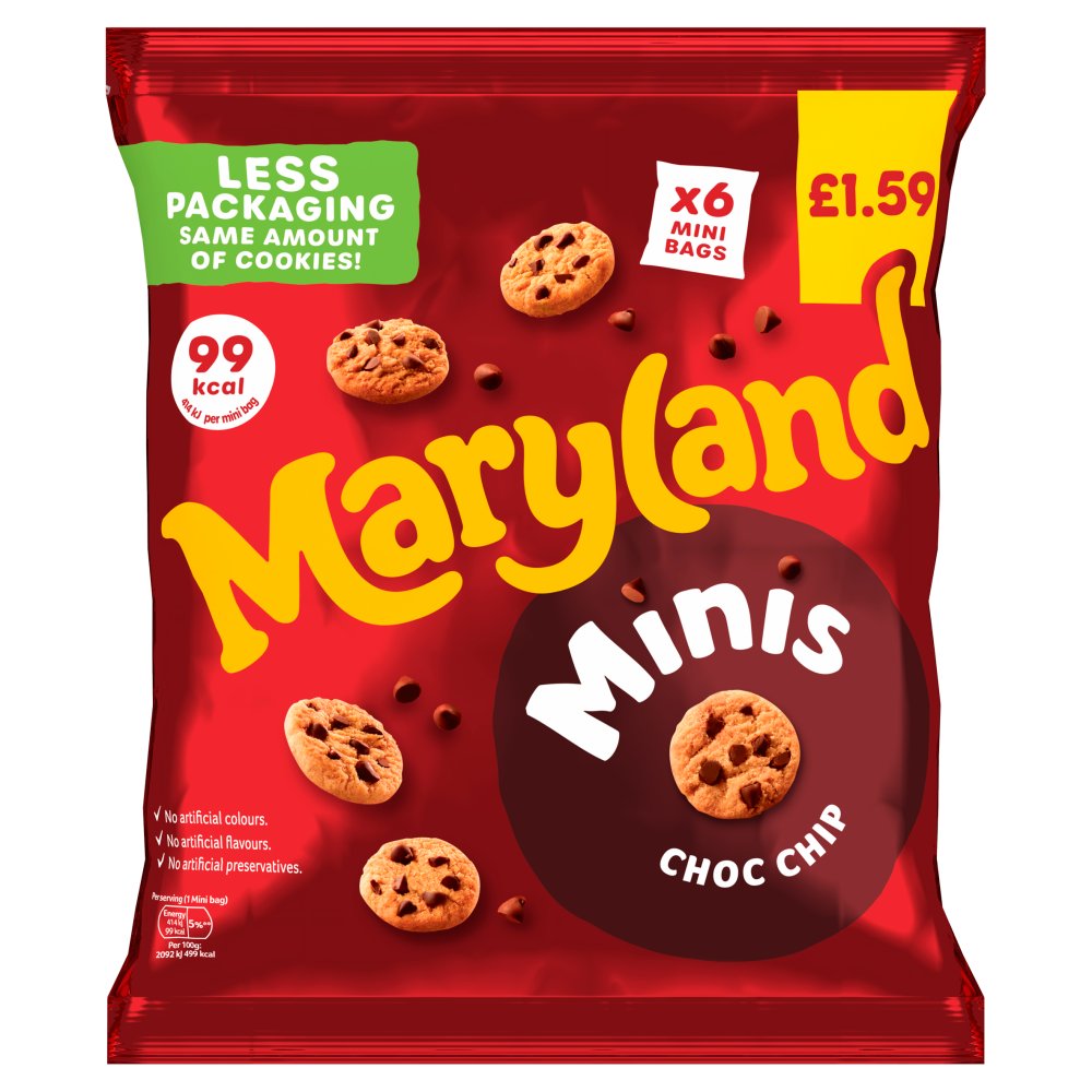 Maryland 6 Minis Choc Chip 118.8g