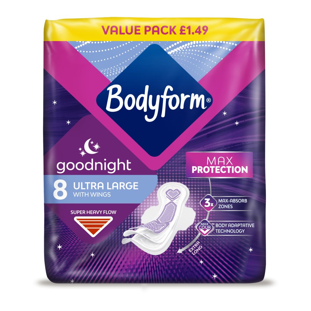 Bodyform Cour-V Ultra Night Sanitary Towels Wings Value pack