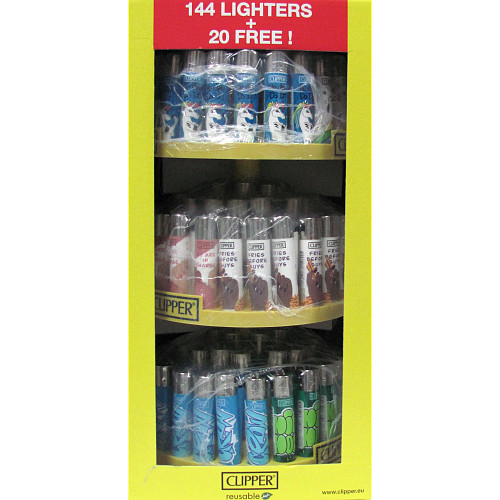 Clipper Printed Design 3 Tier Carousel Display 144 +20 FOC