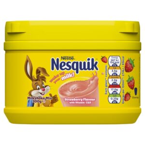 Nesquik Strawberry flavoured milkshake powder 300g tub