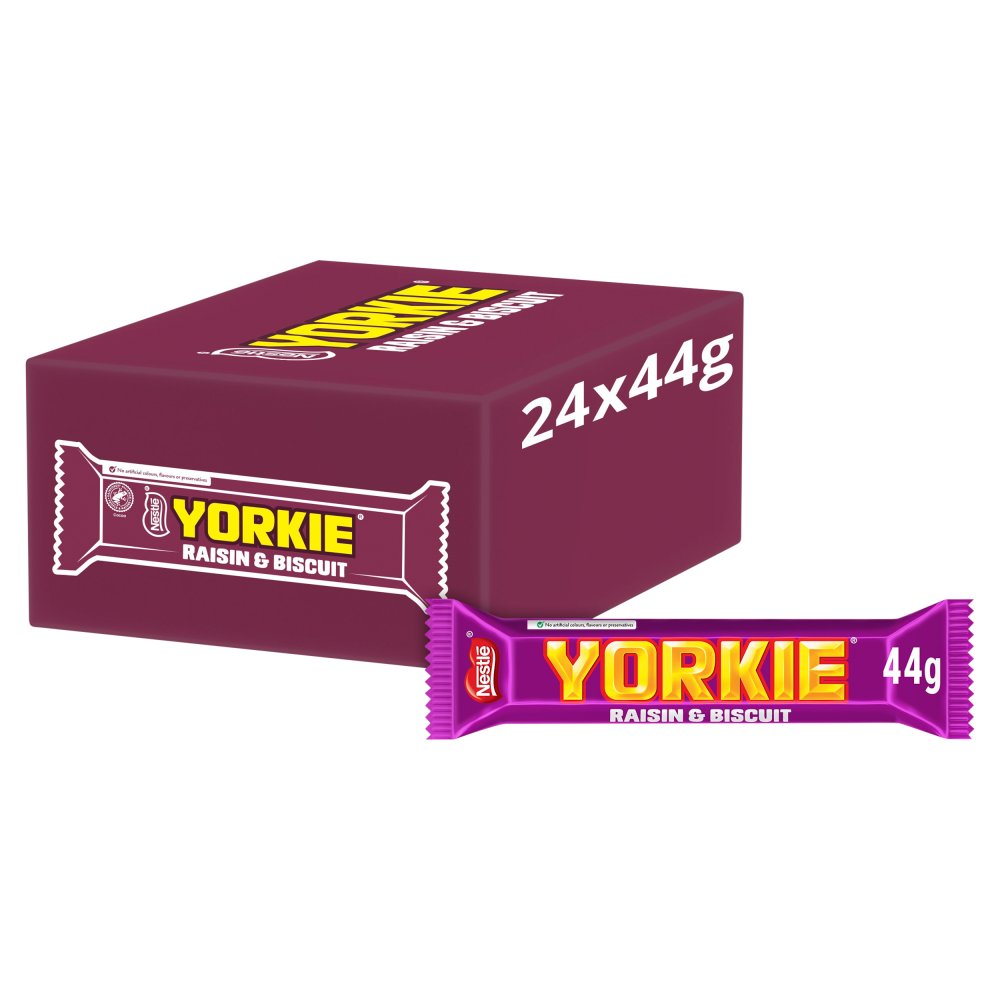 Yorkie Raisin & Biscuit Chocolate Bar 44g