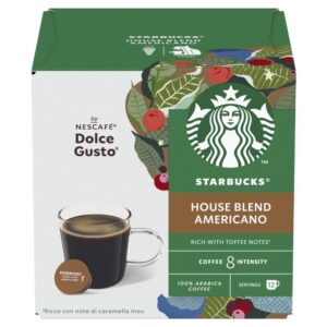 Starbucks Americano House Blend by Nescafe Dolce Gusto coffee pods X12