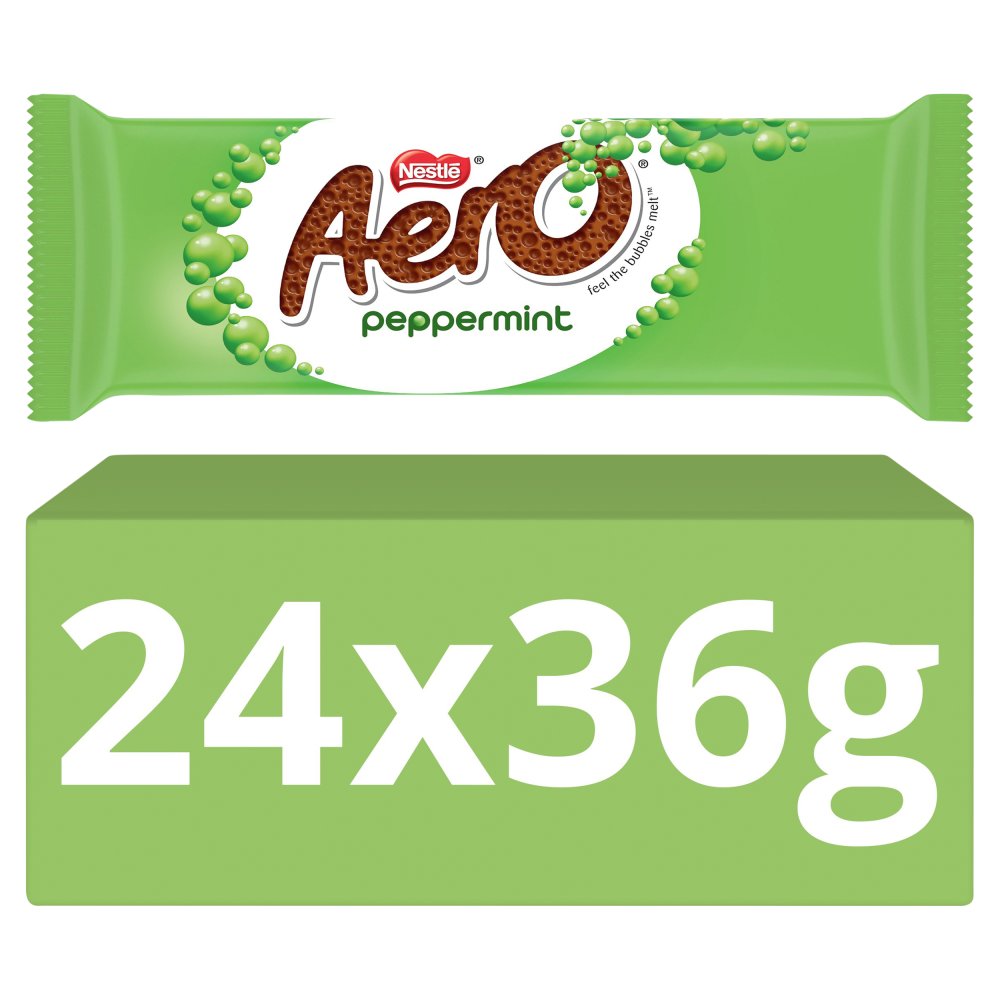 Aero Bubbly Peppermint Chocolate Bar 36g